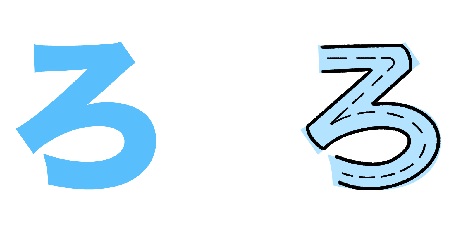 ろ hiragana mnemonic